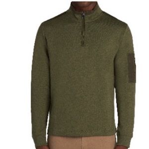 BUGATACHI Men’s Cotton Blend Quarter Zip Sweater